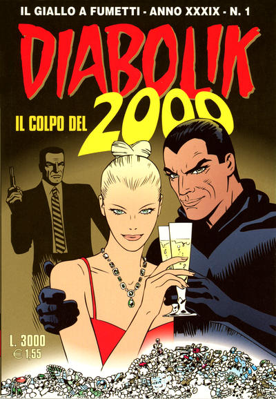 Cover for Diabolik (Astorina, 1962 series) #v39#1 [635] - Il colpo del 2000