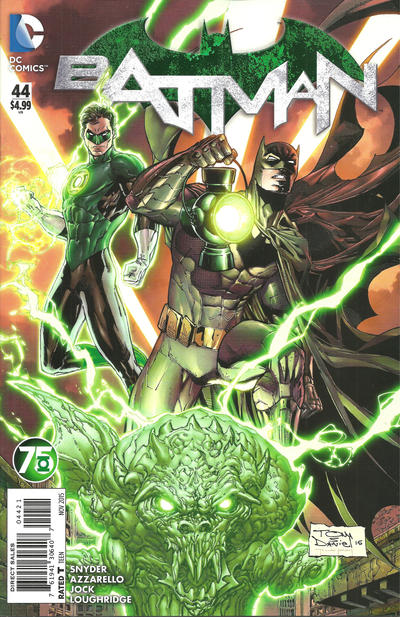 Cover for Batman (DC, 2011 series) #44 [Green Lantern 75th Anniversary Cover]