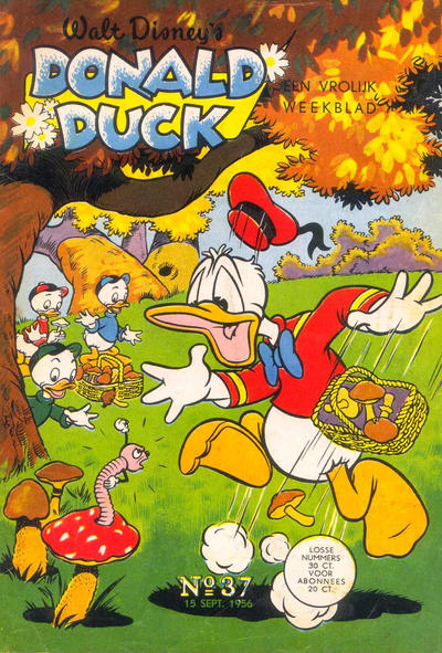 Cover for Donald Duck (Geïllustreerde Pers, 1952 series) #37/1956