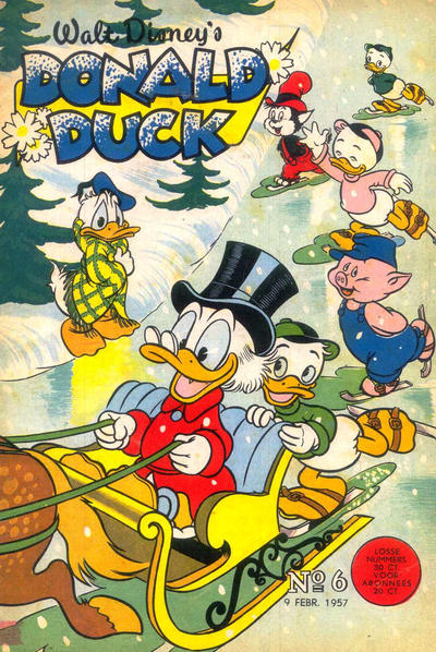 Cover for Donald Duck (Geïllustreerde Pers, 1952 series) #6/1957