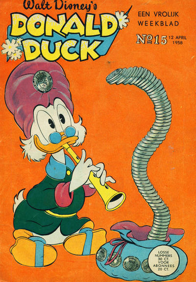 Cover for Donald Duck (Geïllustreerde Pers, 1952 series) #15/1958