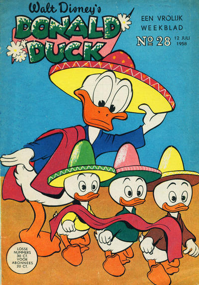 Cover for Donald Duck (Geïllustreerde Pers, 1952 series) #28/1958