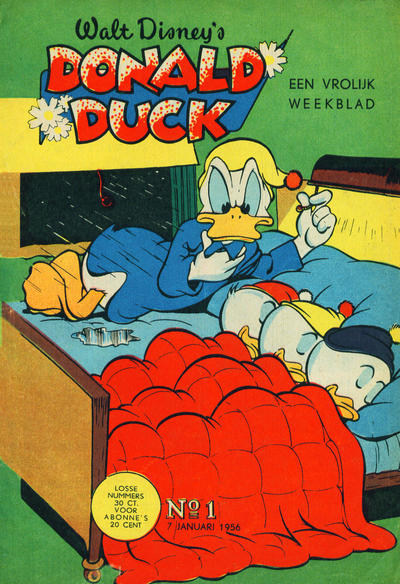 Cover for Donald Duck (Geïllustreerde Pers, 1952 series) #1/1956