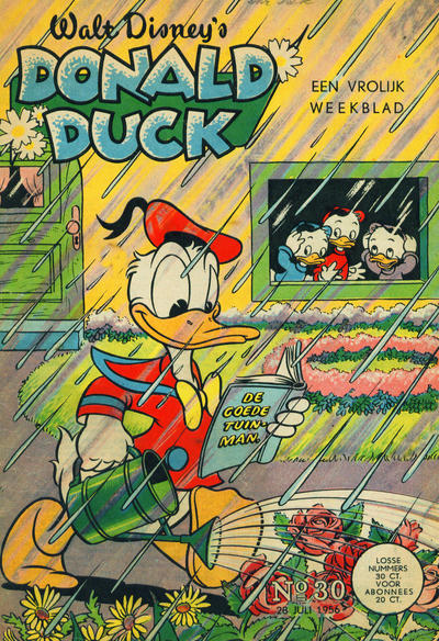 Cover for Donald Duck (Geïllustreerde Pers, 1952 series) #30/1956