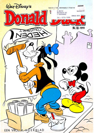 Cover for Donald Duck (Geïllustreerde Pers, 1990 series) #18/1991
