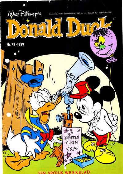 Cover for Donald Duck (Oberon, 1972 series) #33/1989