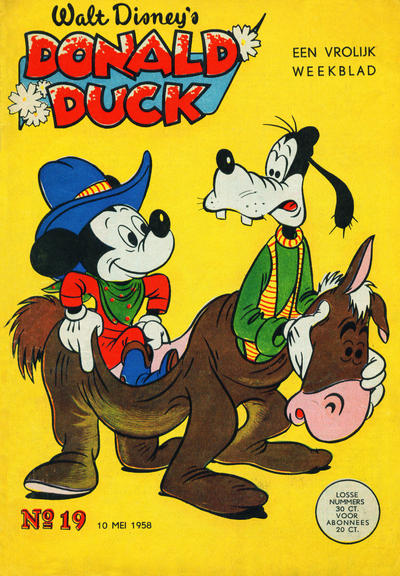 Cover for Donald Duck (Geïllustreerde Pers, 1952 series) #19/1958