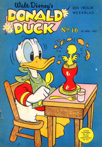 Cover for Donald Duck (Geïllustreerde Pers, 1952 series) #16/1957