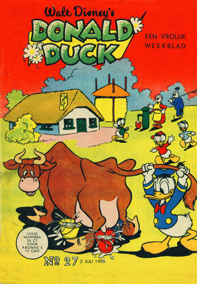 Cover for Donald Duck (Geïllustreerde Pers, 1952 series) #27/1955