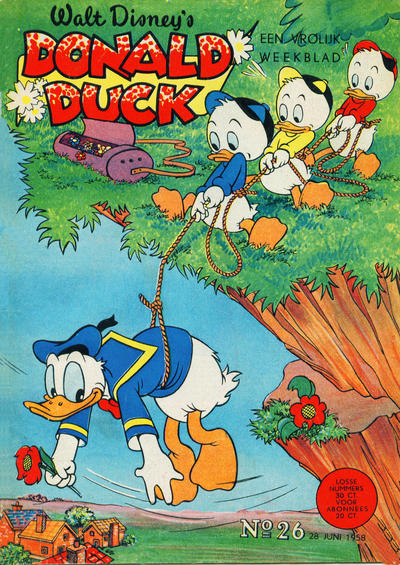 Cover for Donald Duck (Geïllustreerde Pers, 1952 series) #26/1958