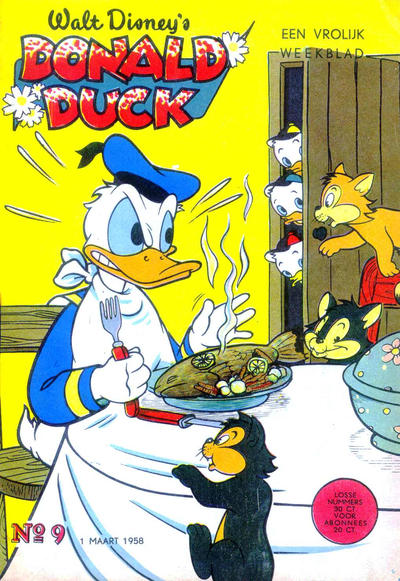 Cover for Donald Duck (Geïllustreerde Pers, 1952 series) #9/1958
