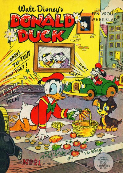 Cover for Donald Duck (Geïllustreerde Pers, 1952 series) #21/1958