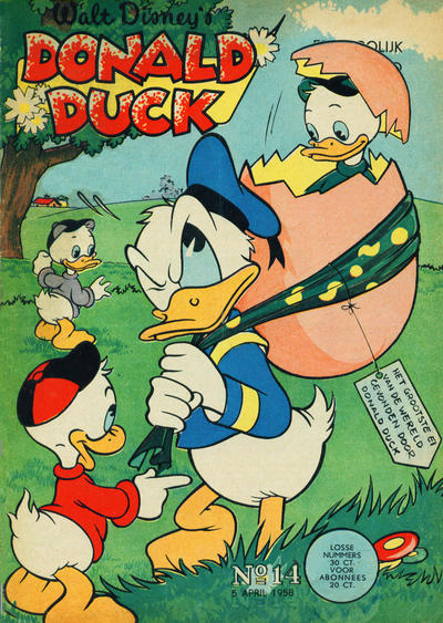 Cover for Donald Duck (Geïllustreerde Pers, 1952 series) #14/1958