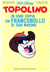 Cover Thumbnail for Topolino (Mondadori, 1949 series) #808
