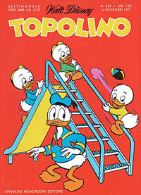 Cover Thumbnail for Topolino (Mondadori, 1949 series) #833