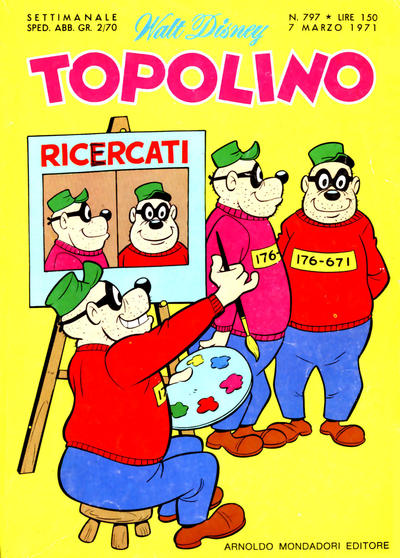 Cover for Topolino (Mondadori, 1949 series) #797