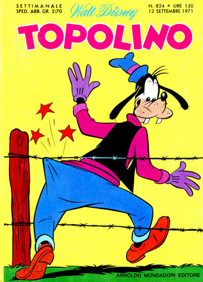 Cover for Topolino (Mondadori, 1949 series) #824