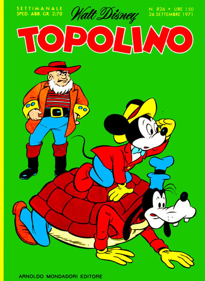 Cover for Topolino (Mondadori, 1949 series) #826