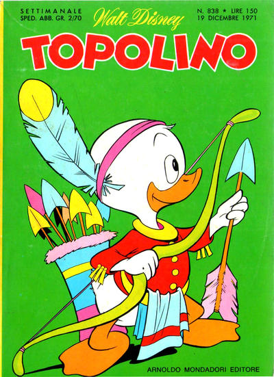 Cover for Topolino (Mondadori, 1949 series) #838