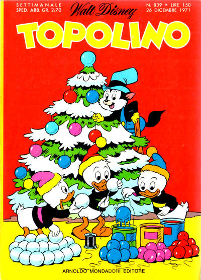 Cover for Topolino (Mondadori, 1949 series) #839