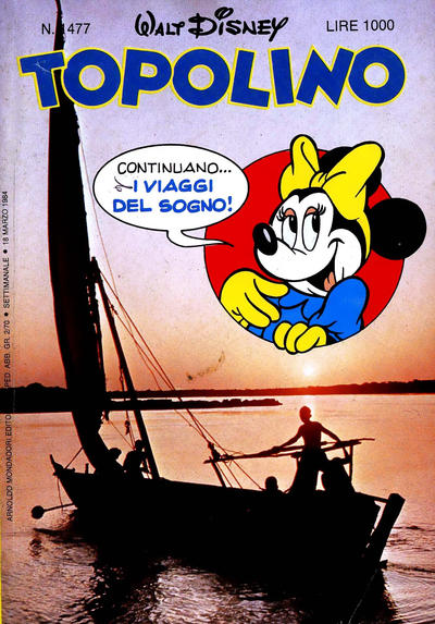 Cover for Topolino (Mondadori, 1949 series) #1477