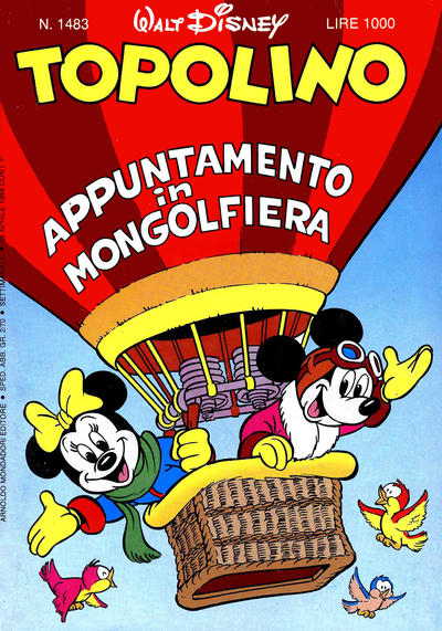 Cover for Topolino (Mondadori, 1949 series) #1483