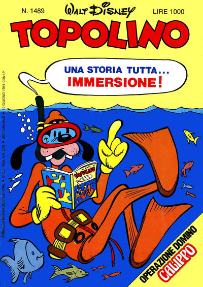 Cover for Topolino (Mondadori, 1949 series) #1489