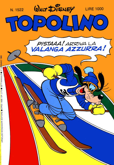 Cover for Topolino (Mondadori, 1949 series) #1522