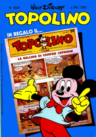 Cover for Topolino (Mondadori, 1949 series) #1534