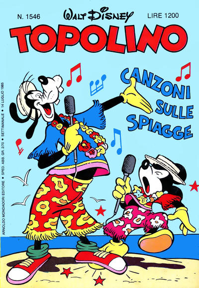 Cover for Topolino (Mondadori, 1949 series) #1546