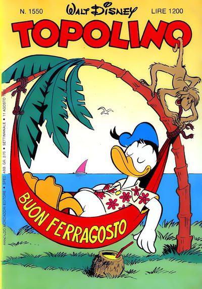 Cover for Topolino (Mondadori, 1949 series) #1550