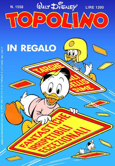 Cover for Topolino (Mondadori, 1949 series) #1558