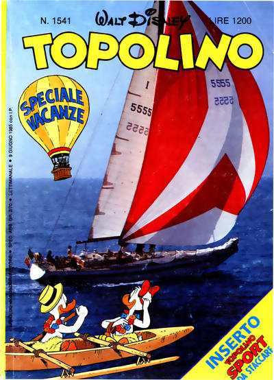 Cover for Topolino (Mondadori, 1949 series) #1541