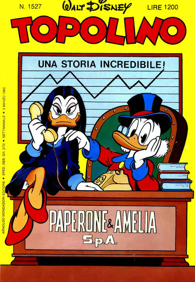 Cover for Topolino (Mondadori, 1949 series) #1527