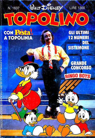 Cover for Topolino (Mondadori, 1949 series) #1637