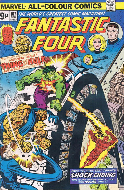 Cover for Fantastic Four (Marvel, 1961 series) #167