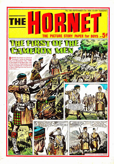 Cover for The Hornet (D.C. Thomson, 1963 series) #158