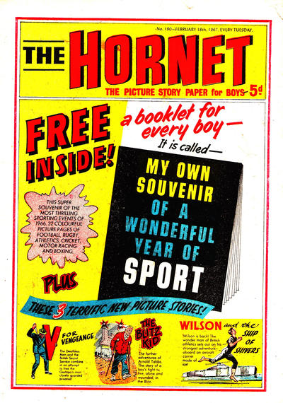 Cover for The Hornet (D.C. Thomson, 1963 series) #180