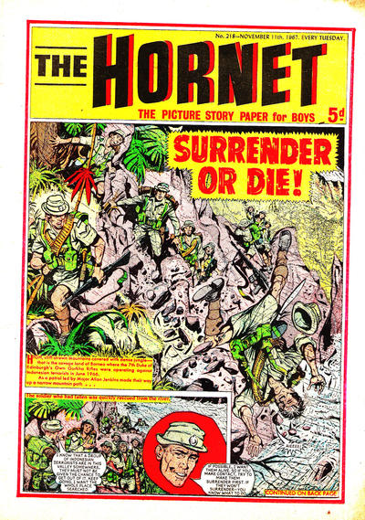 Cover for The Hornet (D.C. Thomson, 1963 series) #218