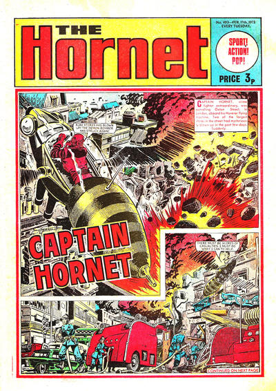 Cover for The Hornet (D.C. Thomson, 1963 series) #493