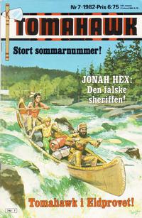Cover Thumbnail for Tomahawk (Semic, 1982 series) #7/1982