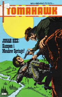 Cover Thumbnail for Tomahawk (Semic, 1982 series) #6/1983