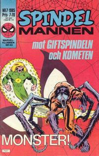 Cover Thumbnail for Spindelmannen (Semic, 1984 series) #7/1985