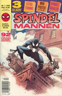 Cover Thumbnail for Spindelmannen (SatellitFörlaget, 1988 series) #7/1988
