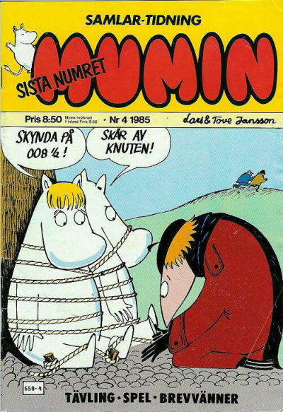 Cover for Mumin (Atlantic Förlags AB, 1983 series) #4/1985