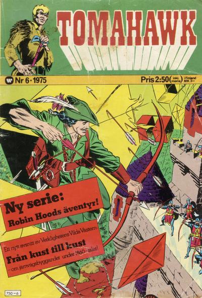 Cover for Tomahawk (Williams Förlags AB, 1969 series) #6/1975