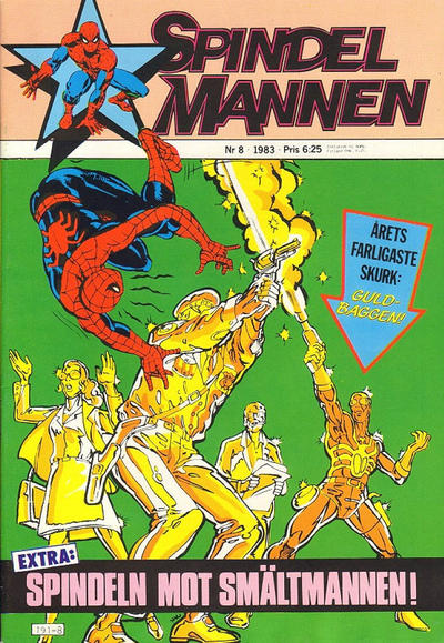 Cover for Spindelmannen (Atlantic Förlags AB, 1978 series) #8/1983