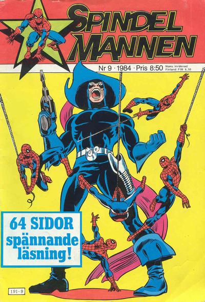 Cover for Spindelmannen (Atlantic Förlags AB, 1978 series) #9/1984