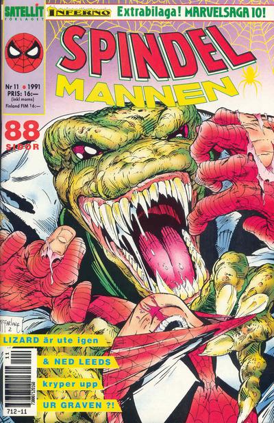 Cover for Spindelmannen (SatellitFörlaget, 1988 series) #11/1991