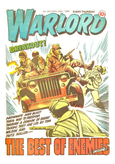 Cover for Warlord (D.C. Thomson, 1974 series) #292
